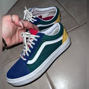 Colorful Lace Up Vans Sneakers